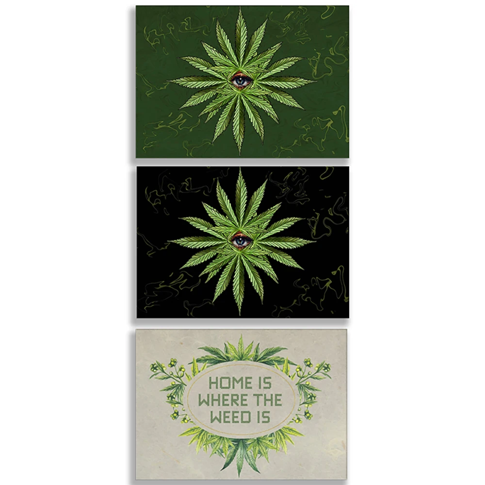 weed eye art poster, hippie, psychedelic illustration, stoner, printable wall art, gift for weed lovers, psychedelic, art print,