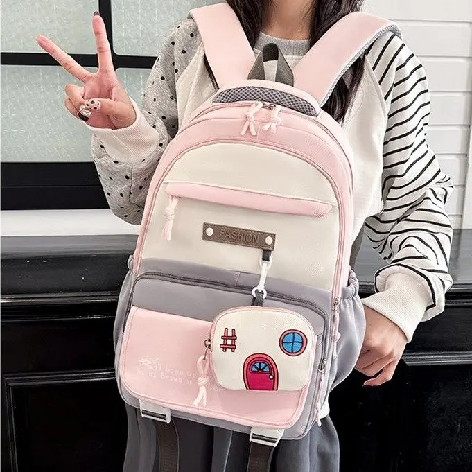 

School Backpack for Girls Teens and Women Lightweight Bookbag with Multiple Pockets Durable Daily Carry for Campus Travel