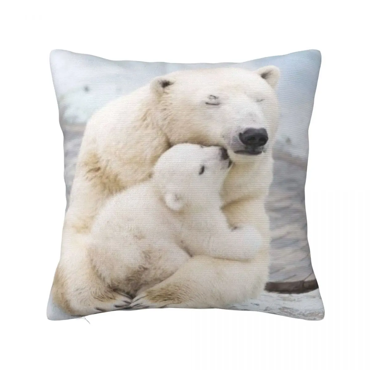 

Polar Bear and baby Throw Pillow Throw Pillow Covers christmas cushions covers