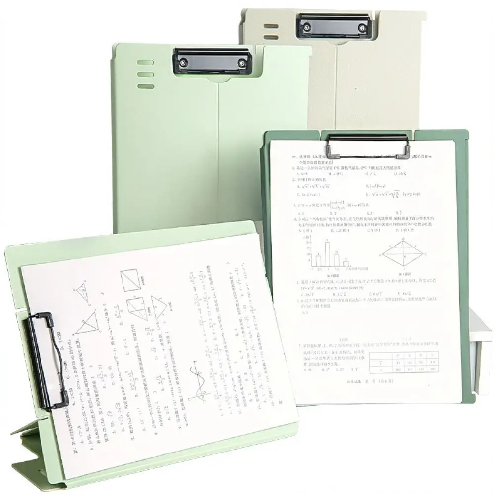 Vertical A4 Document Clipboard Folder Thickened Plastic Writing Support Board Desk Organizer For School Office Meeting Records