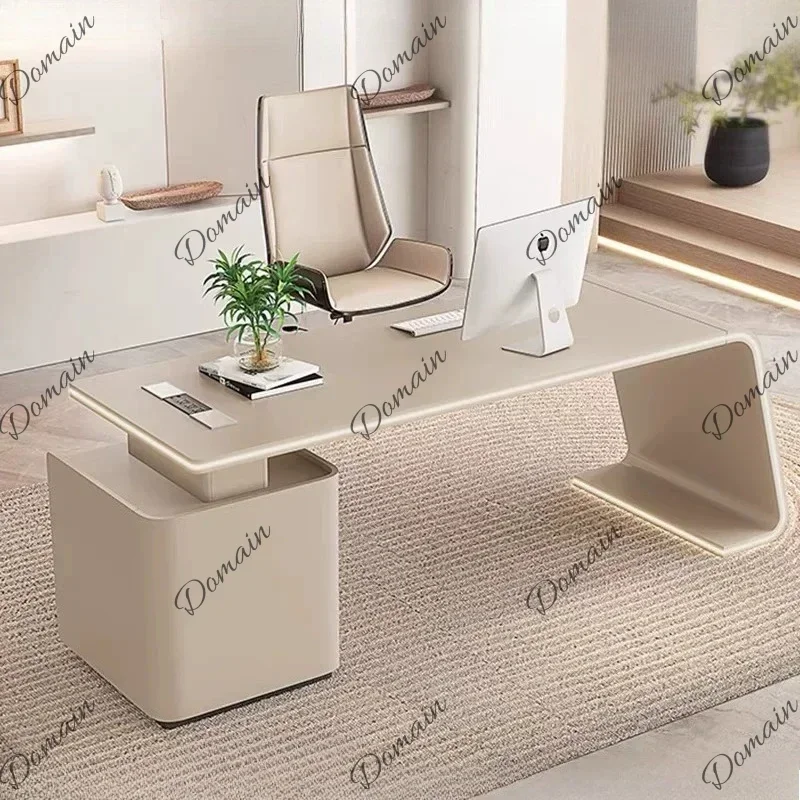 NB X Luxury Aesthetic Office Table Organizer Drawers Executive White Office Desk Specialty Commercial Escritorio Oficina Furnitu