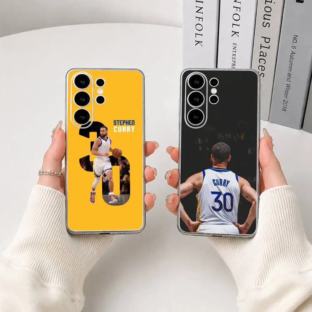 30 Stephen- C-Curry Phone Case For Samsung S25,S24,S21,S22,S23,S30,Ultra,S20,Plus,Fe,Lite Transparent Cover