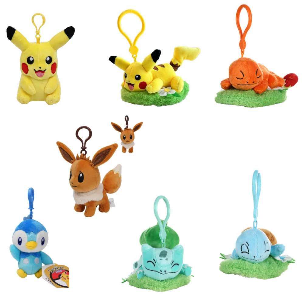 

Kawaii Pokemon аниме Piplup Pikachu Charmander Squirtle Dream Set Sail Series мультяшная плюшевая кукла сумка для девочек кулон