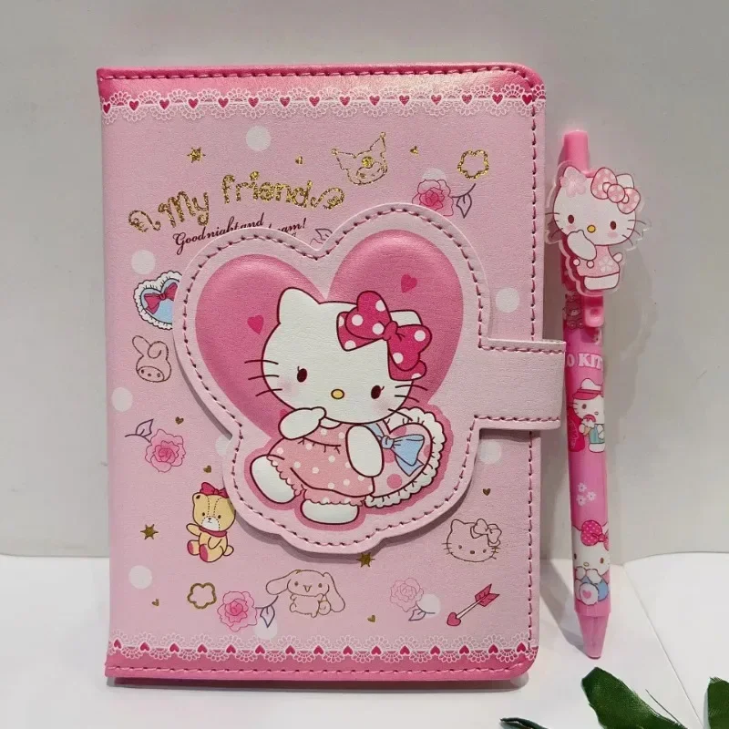 Sanrio Cinnamoroll Hello Kitty โน้ตบุ๊คเจลปากกา Kuromi Notepad โน้ตบุ๊คแบบพกพาชุดเครื่องเขียนอุปกรณ์สํานักงานโรงเรียนของขวัญ