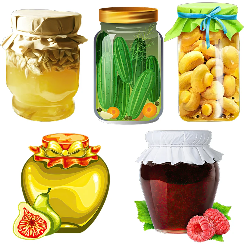 CHT36 Color Sauce Sticker Kitchen Decoration Waterproof Self-adhesive Decal