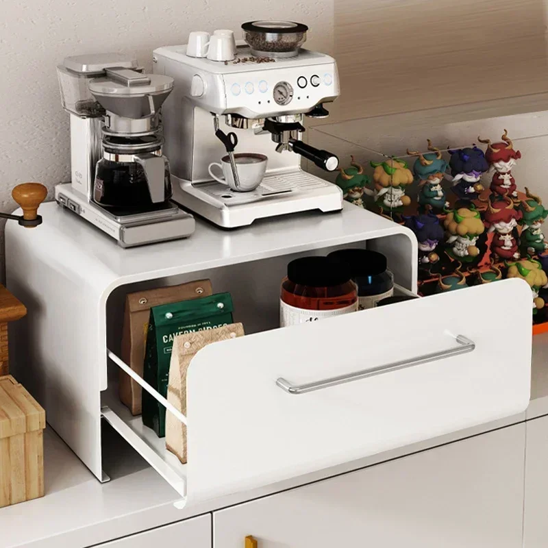 Kitchen Countertop Tea Set Water Cup Storage Box Drawer Type Desktop Coffee Cup Organizer Dustproof Makeup Cosmetics Storage