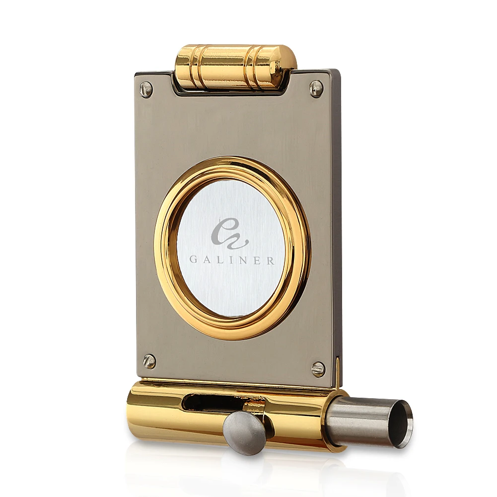 GALINER Cigar Cutter Guillotine With Cigar Punch Hole Drill Opener Stainless Steel Tabacco Cutting Cigar Accessories Tool