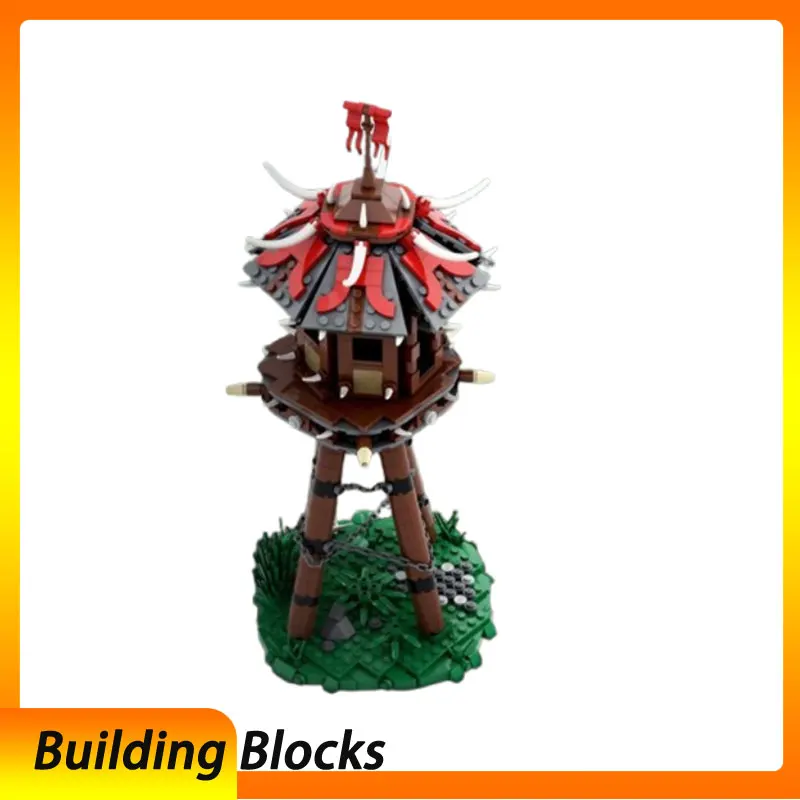 

Spot Small Particle Assembled Building Blocks MOC-57715 637pcs Tower Castle Construction Toy Stereoscopic Model Gift Puzzle DIY