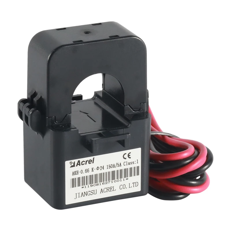 Acrel AKH-0.66/K K-24 Hole Size 24mm 200A/1A Split Core AC CT Clamp-on Open Type Current Transformer