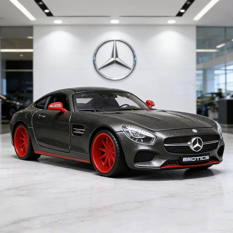 

Maisto 1:24 Mercedes-Benz AMG GT, литая модель автомобиля из сплава, игрушечная машинка, миниатюрная масштабная модель для детей