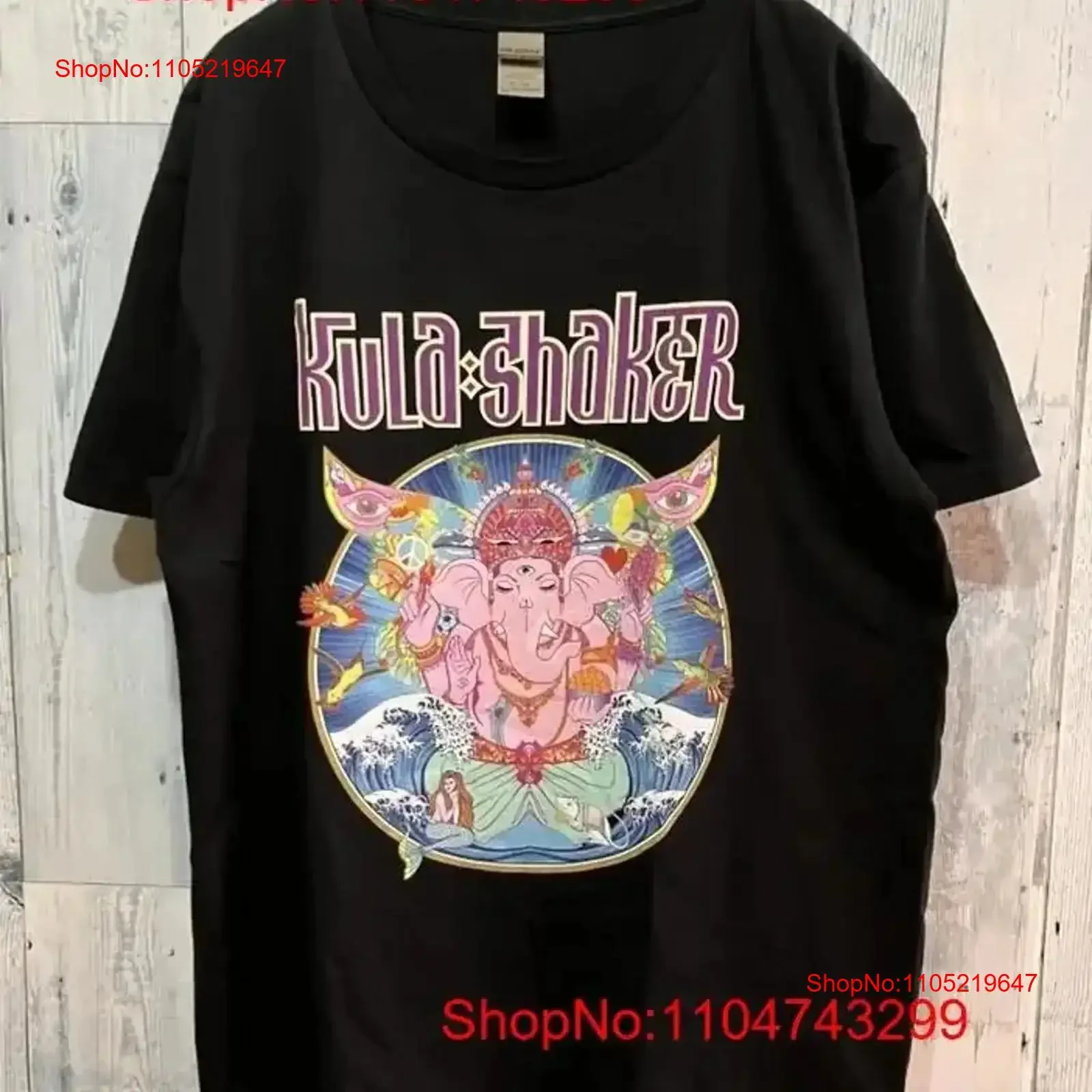 Kula Shaker Cooler camiseta 90S Lock vintage lavado transpirable estirado moda homme elegante Casual ropa de diseñador vintage