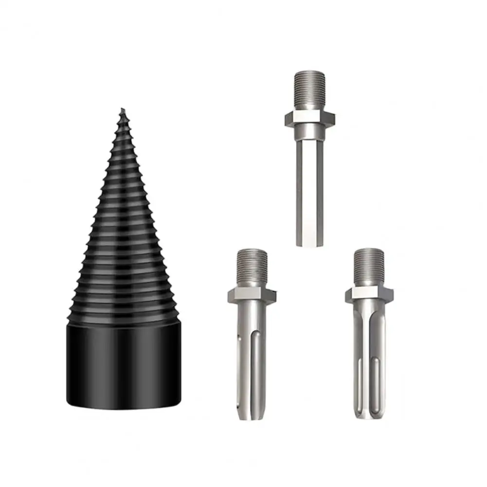 32/42/50MM Wood Splitter Drill Bit, Firewood Log Splitter with Hex, Round, Shank Handle, Heavy Duty Electric Hammer Drill Bit