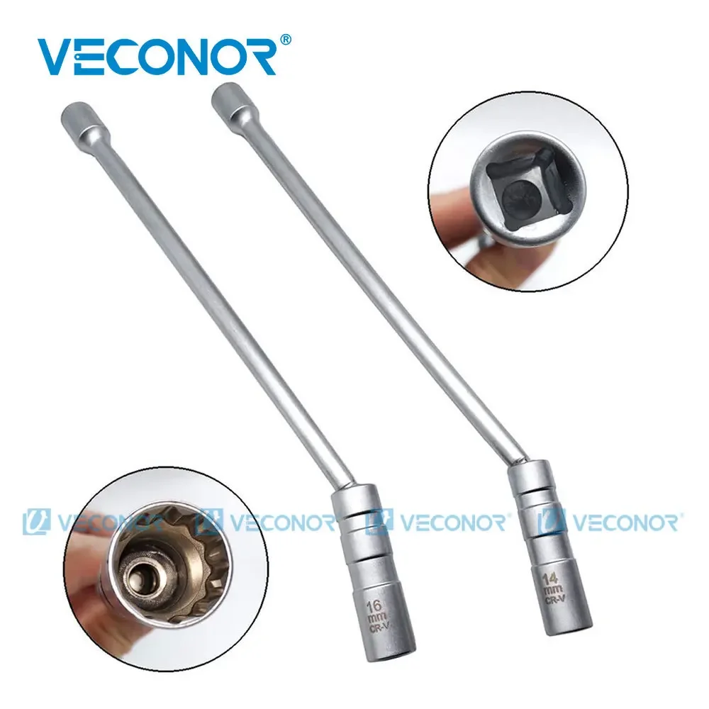 14 مللي متر 16 مللي متر 360 درجة الكرة قطب المغناطيسي اعة المقبس 3/8 "محرك x 12" إجمالي طول شرارة التوصيل إزالة تثبيت الأدوات اليدوية #1