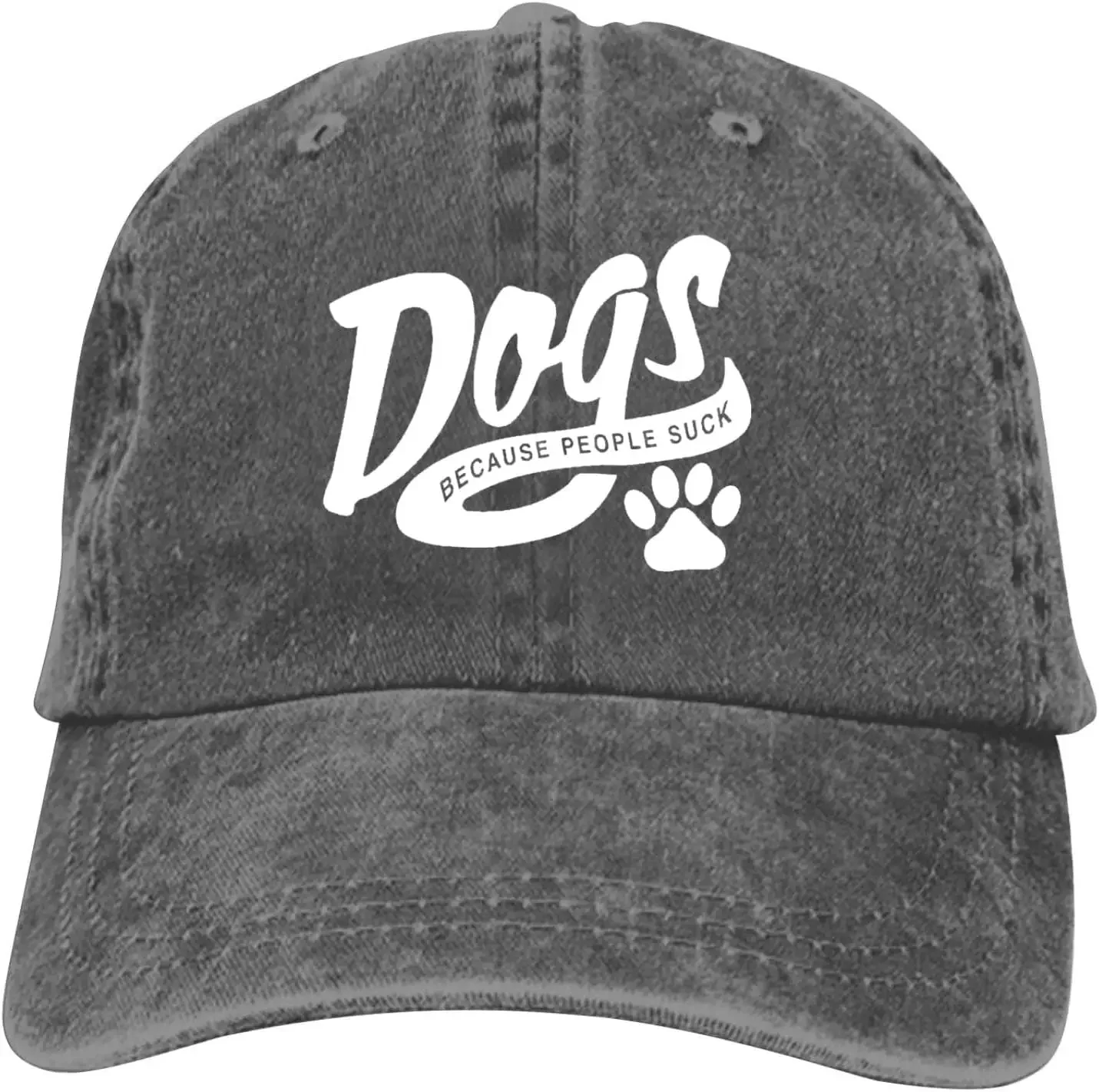 Dogs Baseball Cap Vintage Adjustable Washed Hats Twill Plain Cowboy Hats Deniimm Dad Hat for Men Women Boy Girl