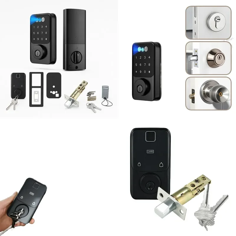 Smart Digital Password Lock Facial Recognition Door Lock Tuya WIFI APP Monitoring for Home and Hotels