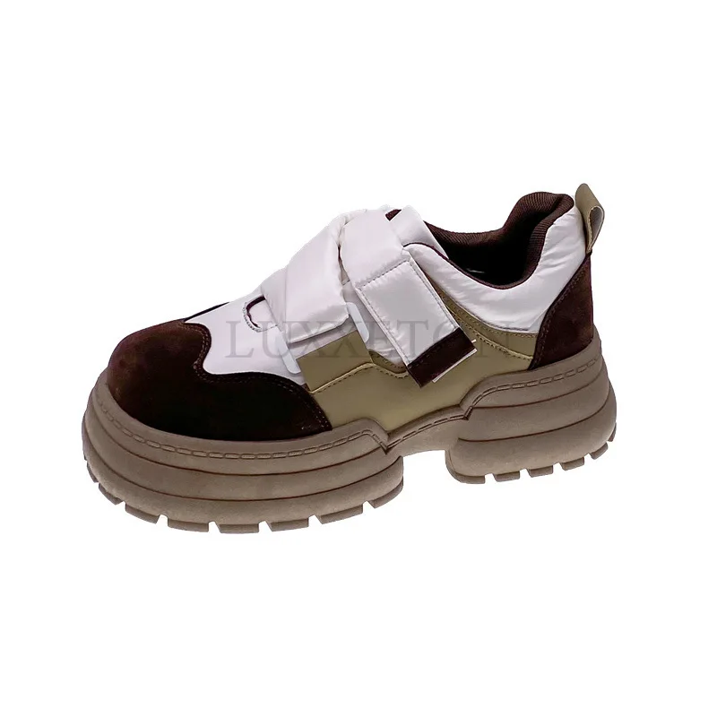 Thick Soled Round Toe Sponge Cake Heel Sports Shoes for Increased Comfort Casual Women Shoes for Fashion and Versatility