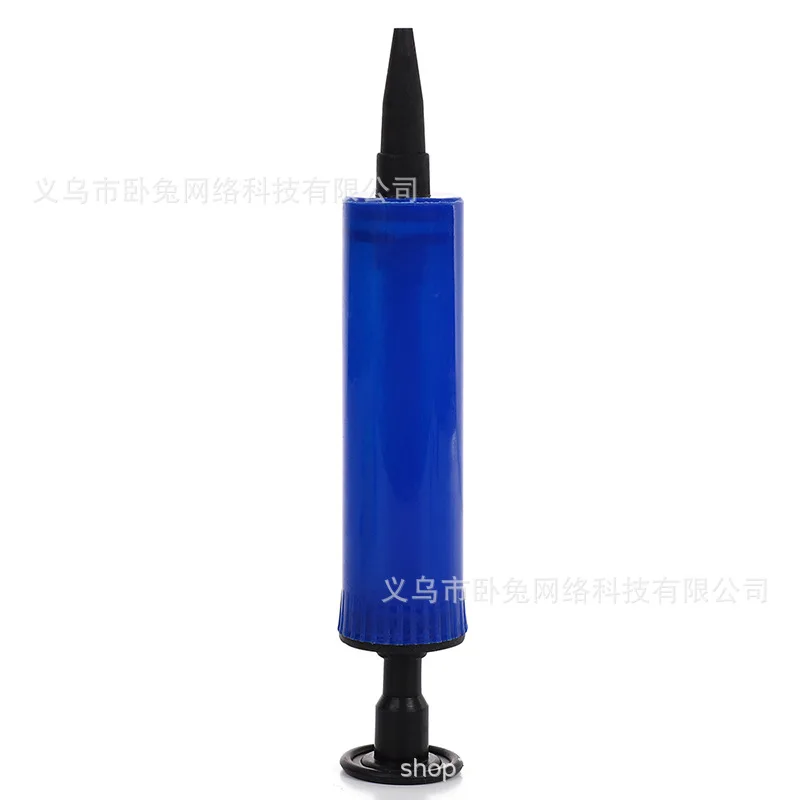 Tubo de inflação de balão, tubo de inflação de impulso manual, bomba de inflação, acessórios de jangadas de piscina de bola de anel de natação, tubo de inflação portátil