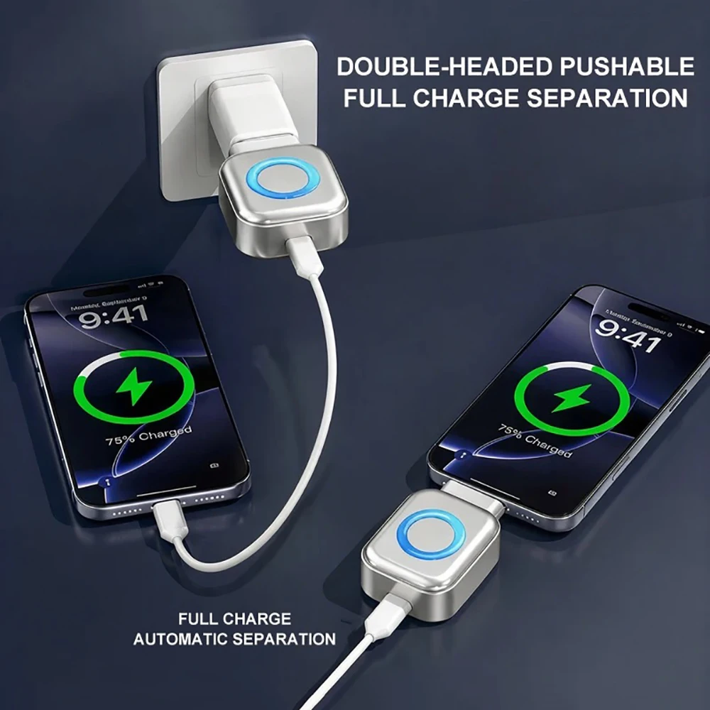 KEBIDUMEI Auto Stop Overcharge Protector 140W Fast Charging Safety Device Automatic Cut Off Charging Protector for USB Charging