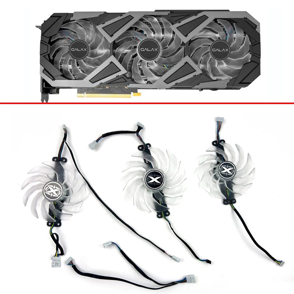 

Cooling Fan for GALAX RTX 3080 3070 3080 Ti 3070 Ti EX Gamer 92MM TH9215S2H-PDB03 102MM TH1015S2H-PBA01 GPU Fan​s