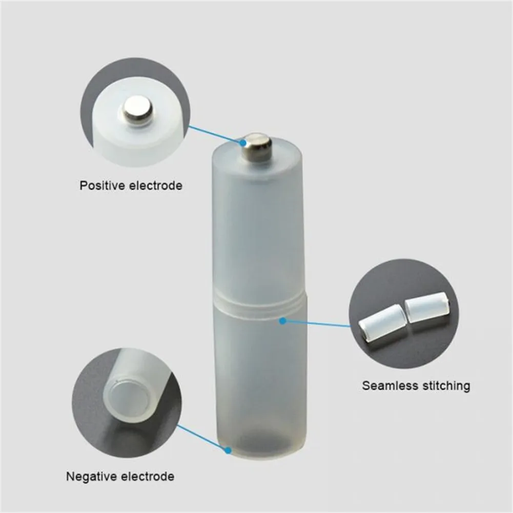 AAA to AA Battery Adapter Converter 10pcs with Holder Case Switcher for Use in Electronics and Portable Devices