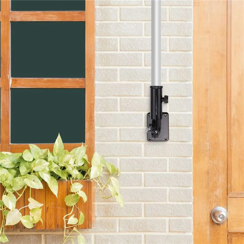 FLYY-2 In 1 Multifunktionale, verstellbare Fahnenmasthalterung, robuste Aluminium-Flaggenhalterung für jedes Wetter, windbeständig – Detail 6