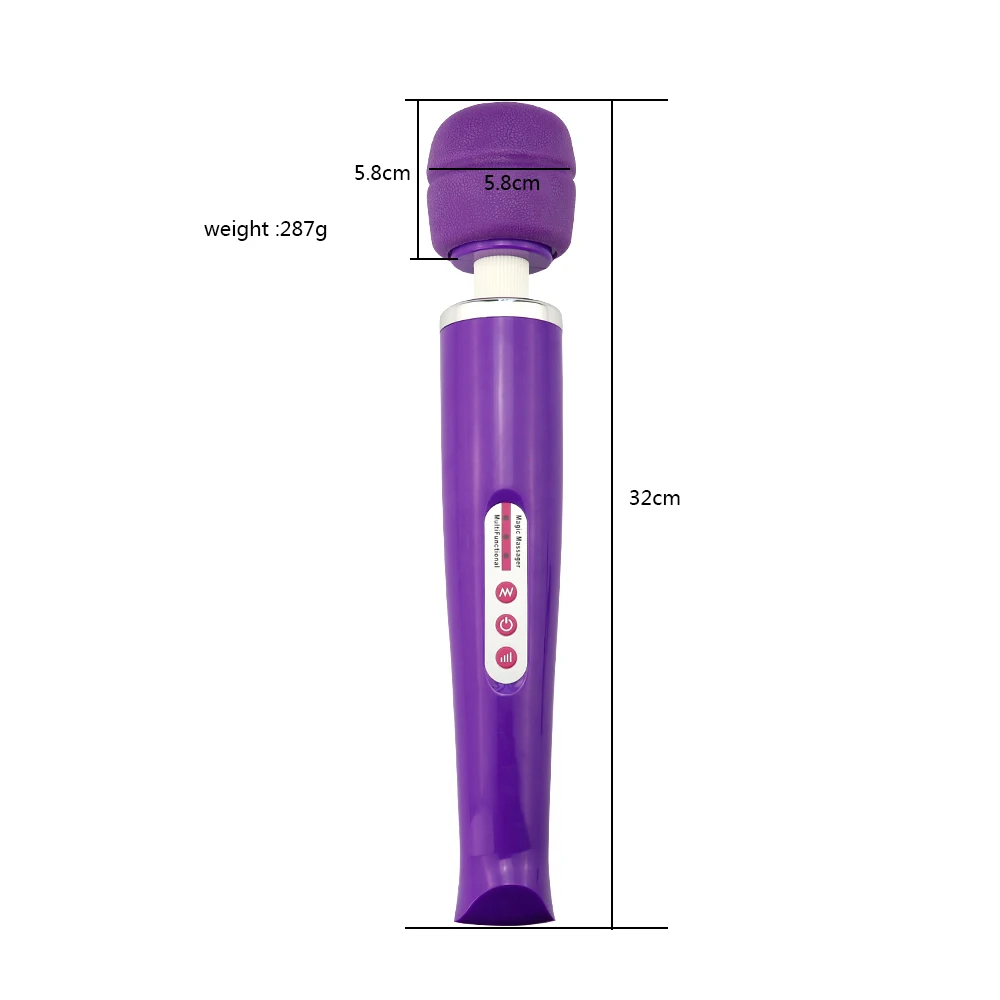 Powerful USB Magic Wand Vibrator Large AV G-Spot Nipple Massager Vagina Dildo Clitoral Stimulator Sex Toy Adult Women Women image 6
