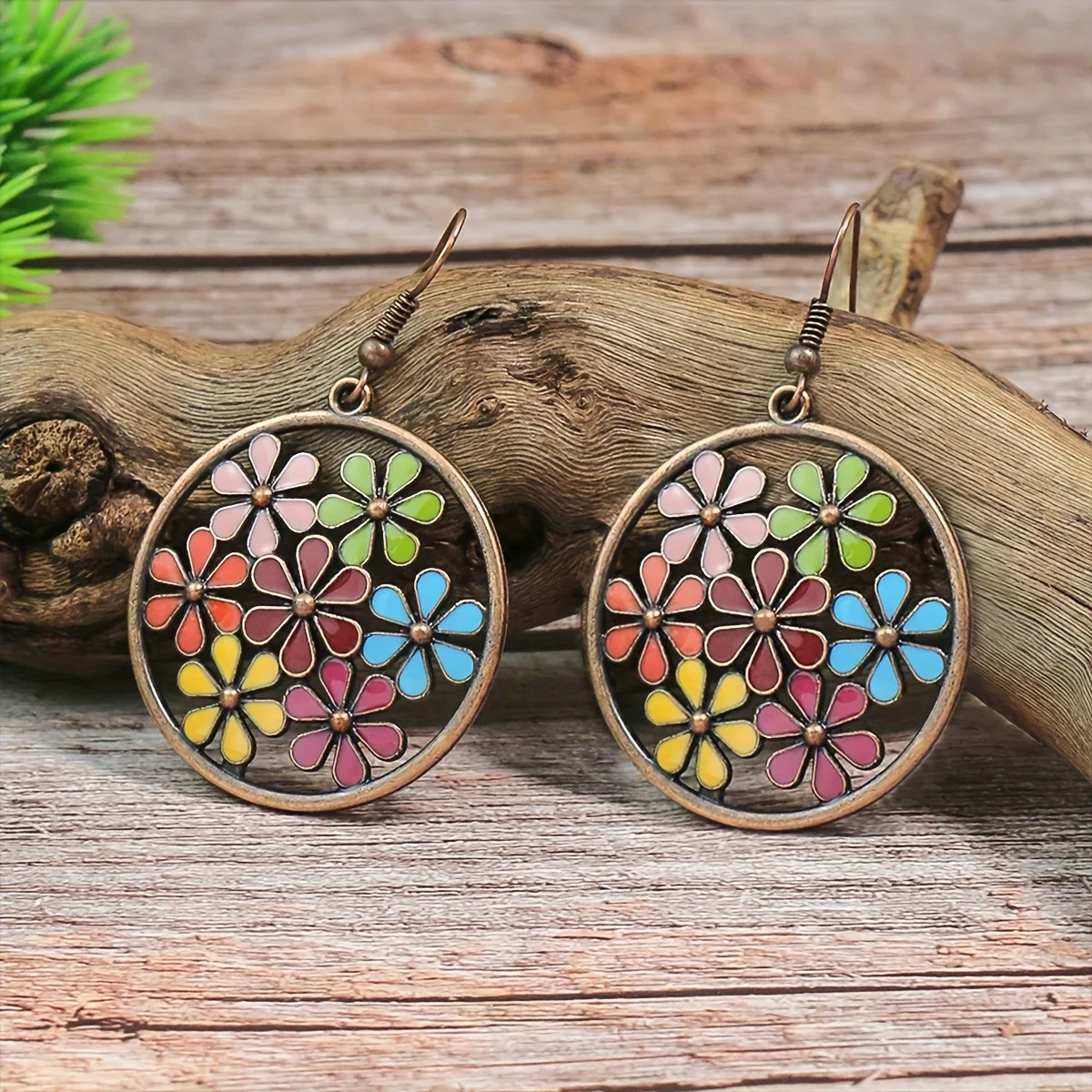12 Pairs Boho Vintage Style Earrings Set Dainty Chic Colorful Geometric Dangle Drop Earrings for Women Jewelry Gifts