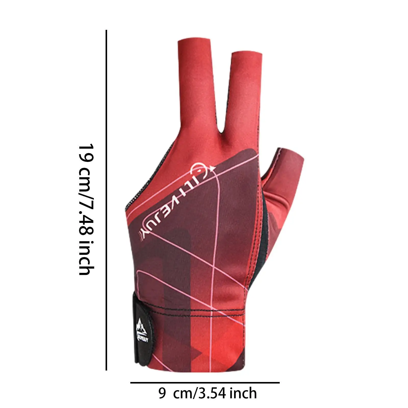 

Professional Billiard Glove Breathable Mesh Pool Glove Universal Stretchy Sports Accessory for Left Hand