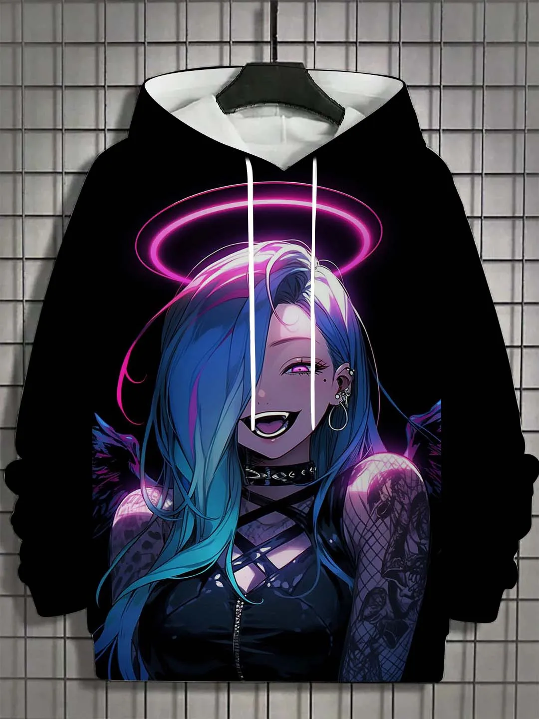 

Fashion Cartoon Sexy Bad Girl Pattern 3D Print Men's Hoodie Autumn Casual Breathable Pullover Street Hip Hop Harajuku Sweatshirt