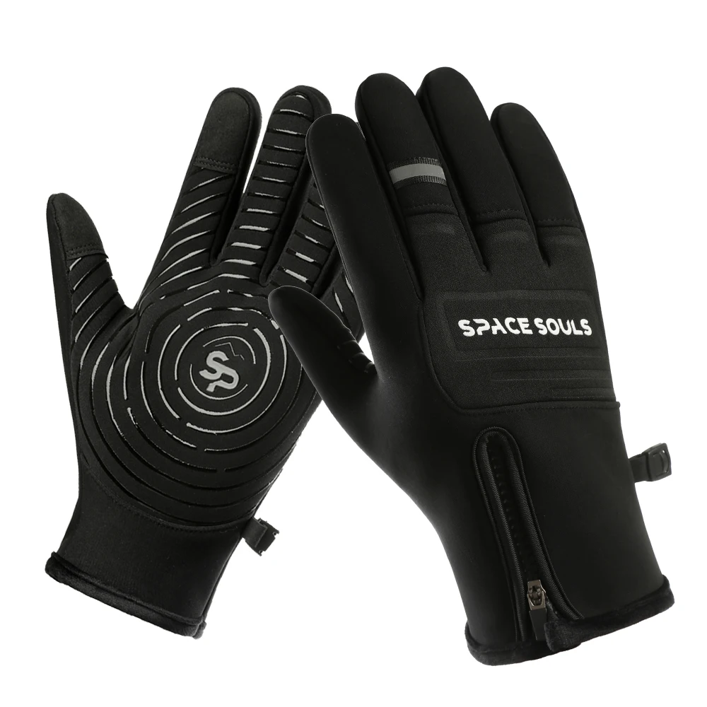 Winter warme Handschuhe Unisex winddichte Touchscreen-Handschuhe für Outdoor-Laufen Radfahren Skifahren Handschuhe Herren Damen kältebeständige Handschuhe