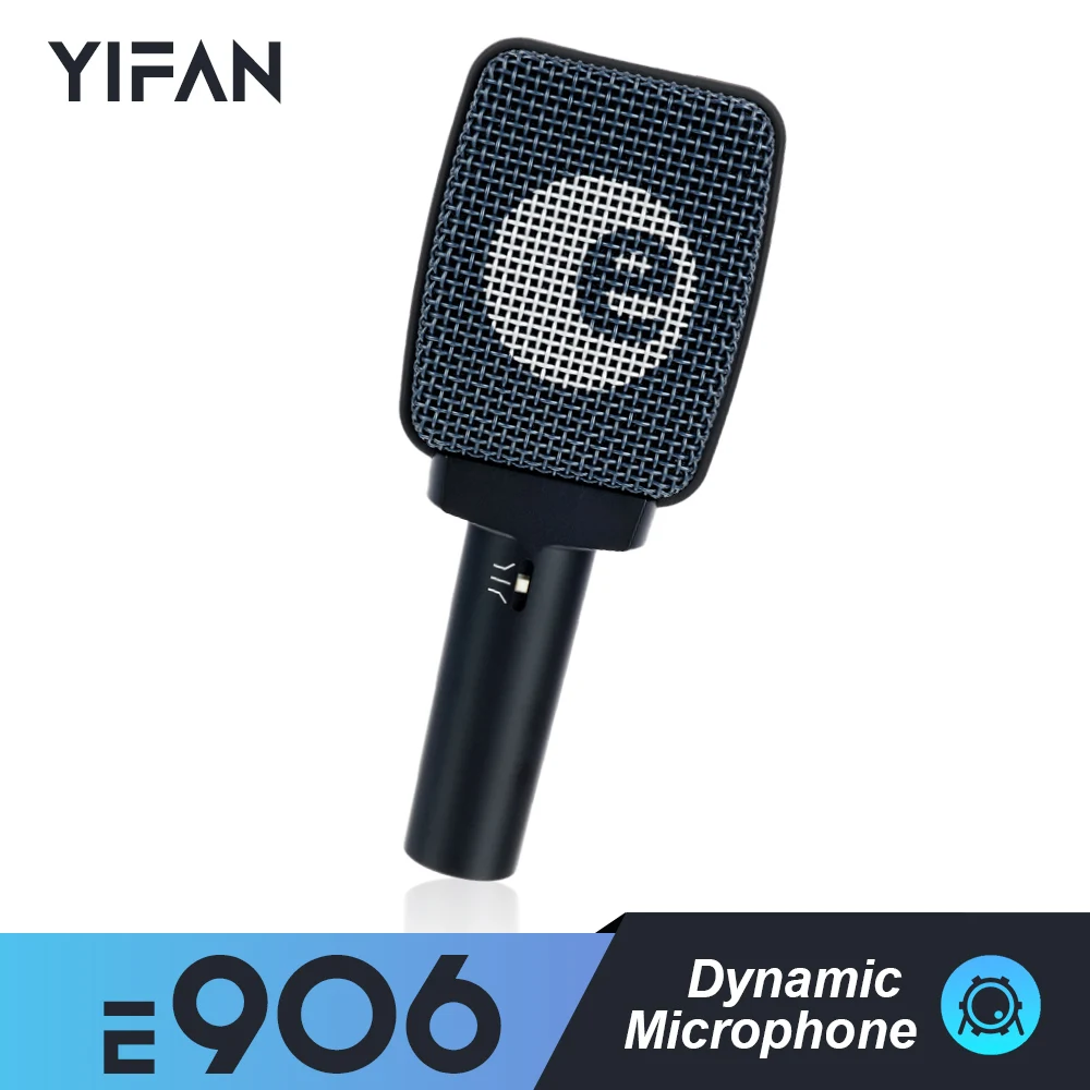 

e906 supercardioid dynamic instrument microphone with switchable presence filter E906, professional for drum guitar use