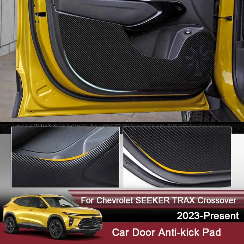 

For Chevrolet SEEKER TRAX Crossover 2023-2025 Car Door Anti Kick Pad Leather Protection Film Protector Stickers Auto Accessories