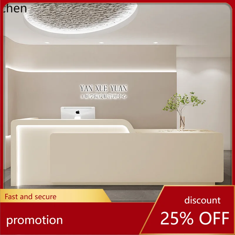 

HXL Beauty Salon Clothing Store Hair Salon Lacquered Front Desk Reception Bar Table