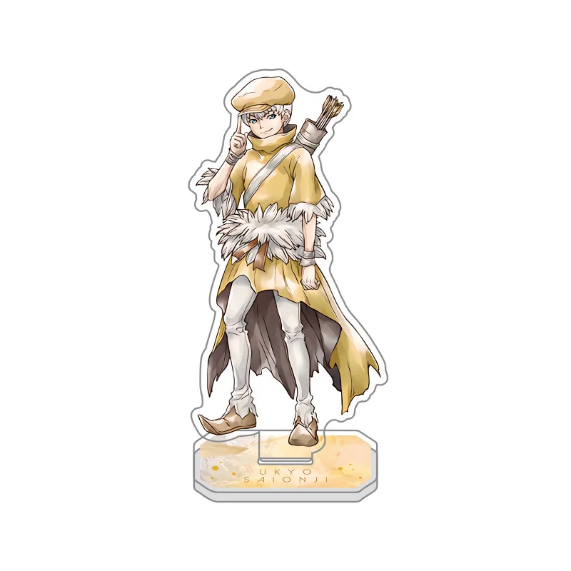 Anime Dr.Stone Acrylic Keychain Model Cosplay Charm Characters Senku Tsukasa Taiju Kuromu Ornament Accessories Collection Gifts