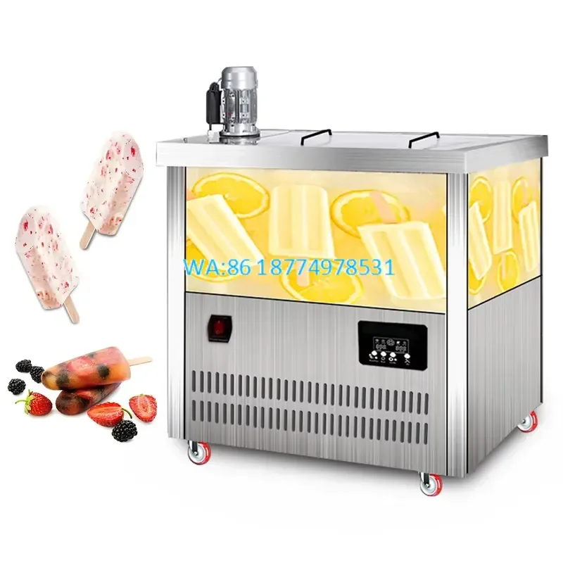 Wmwmnu 80 Molds Commercial Automatic Stick Ice Lolly Pop Cream Bar Gola Lollipop Candy Freezer Popsicle Making Maker