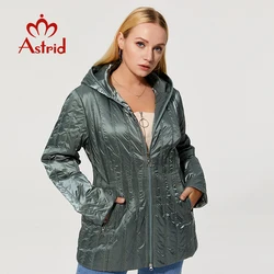 Astrid 2022 nova jaqueta de inverno plus size parkas inverno feminino para baixo jaquetas curto fino algodão com capuz moda senhoras parka am-7546