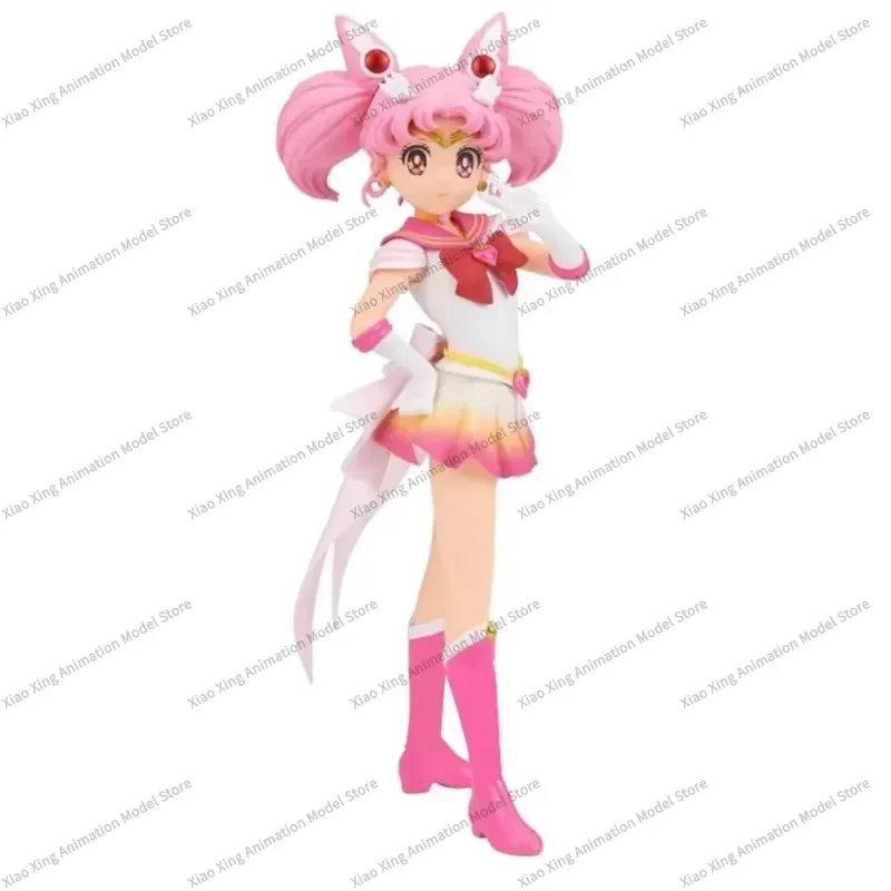 Bandai Original Sailor Moon Anime Figure Shiny Venus Chibiusa GLITTER GLAMOURS Action Figure Toys for Kids Gift Model