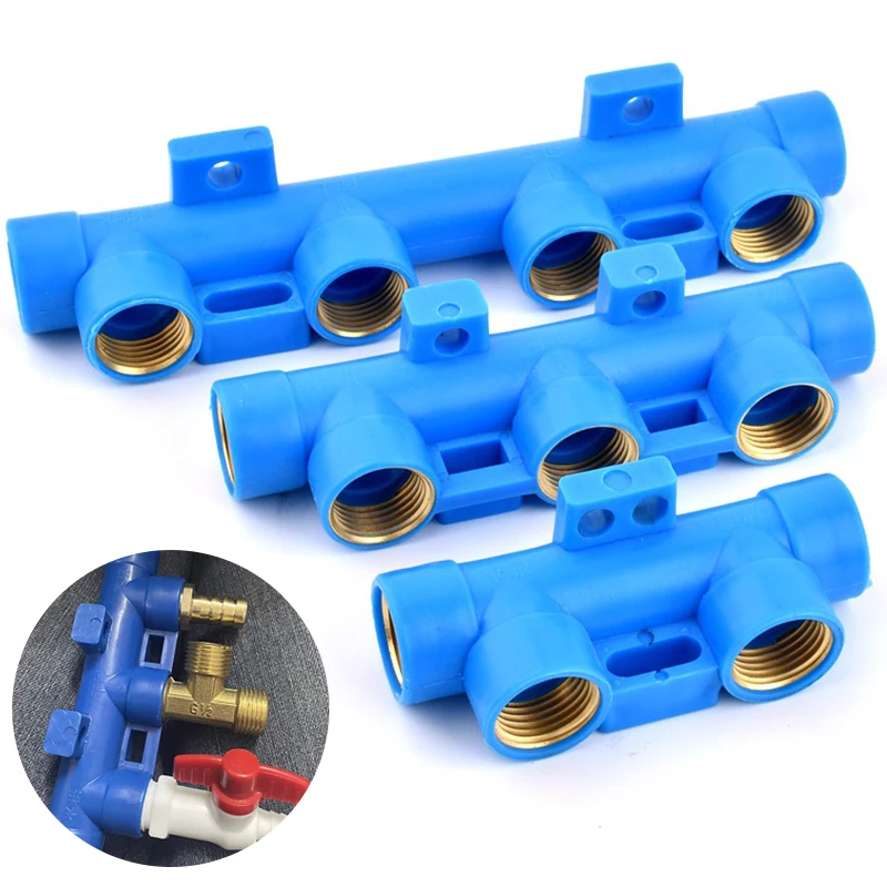 1/2" Female Thread Splitter Water Pipe Distributor 4/5/6Way Splitter, Water Tank Drain Switch Automotive Sprinkler Accessories