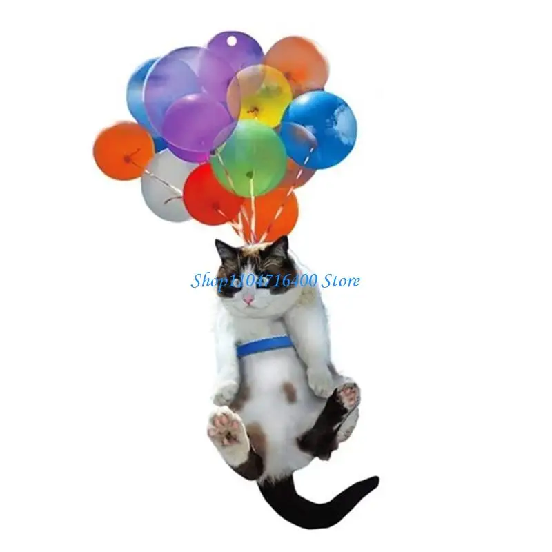 

y1gd Car Pendant for Cat Dog Balloon Decoration On Car Rear View Home Door Sweater Hanging Colorful for Cat Dogs Ornament