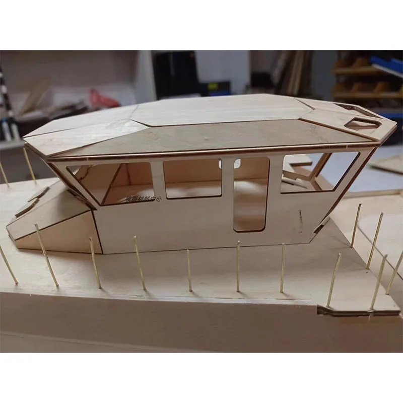 Kit de hache de mer RC Sunshine, modèle de soleil, coupe en bois, bricolage fait à la main