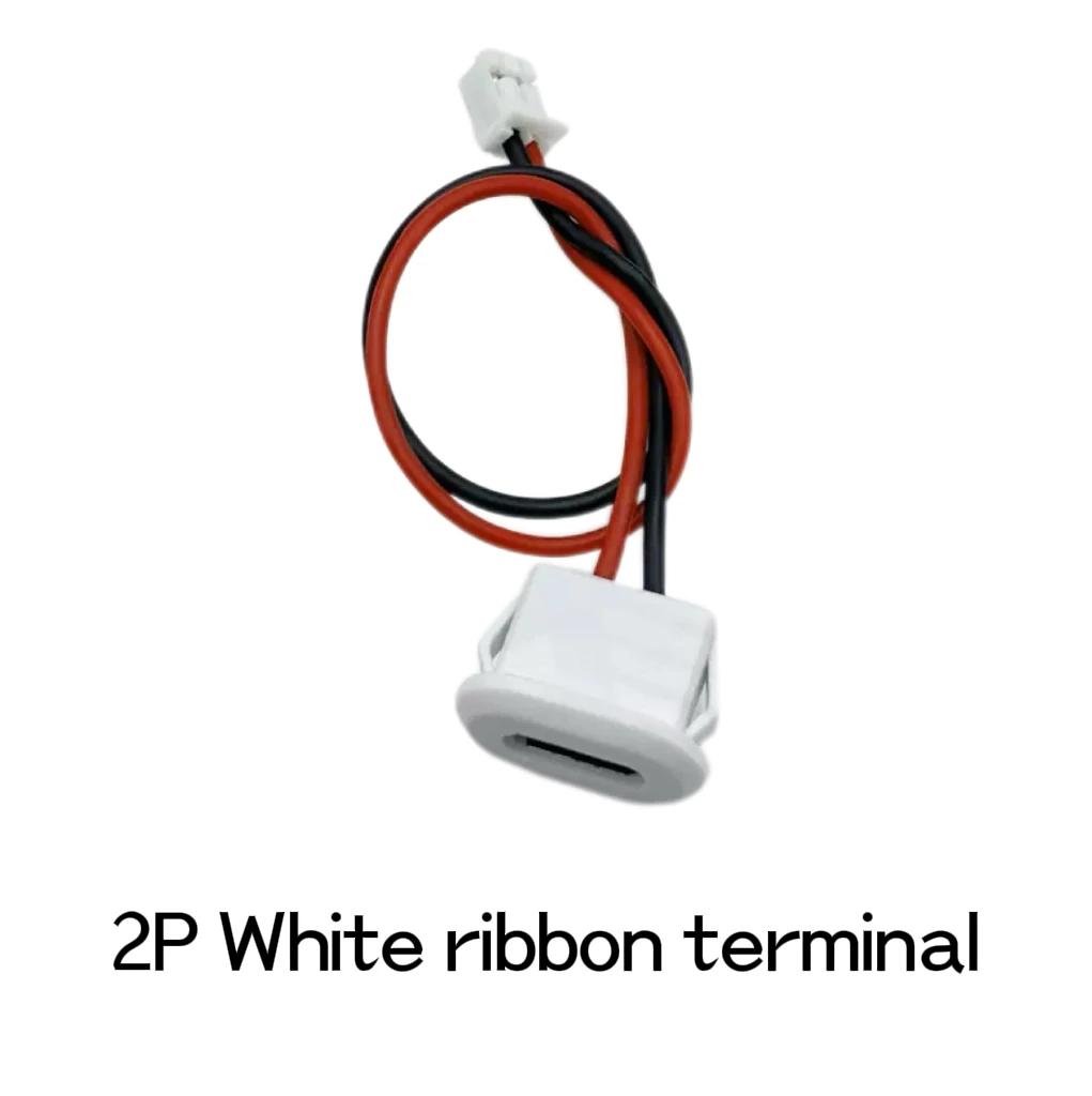 Waterdicht USB Type C vrouwelijke socket, 2-pin 3A snellaadpoort, directe krimpbevestiging, ideaal voor kabelreparaties, DIY-verlengingen, smartphones, tablets, elektronische apparaten, industriële