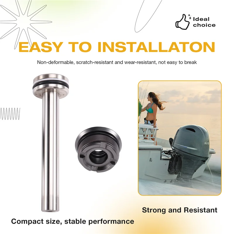 Conjunto secundario de pistón de ajuste de inclinación con tornillo 0436389 0435345 para motores fueraborda OMC Evinrude Evinrised-Boom