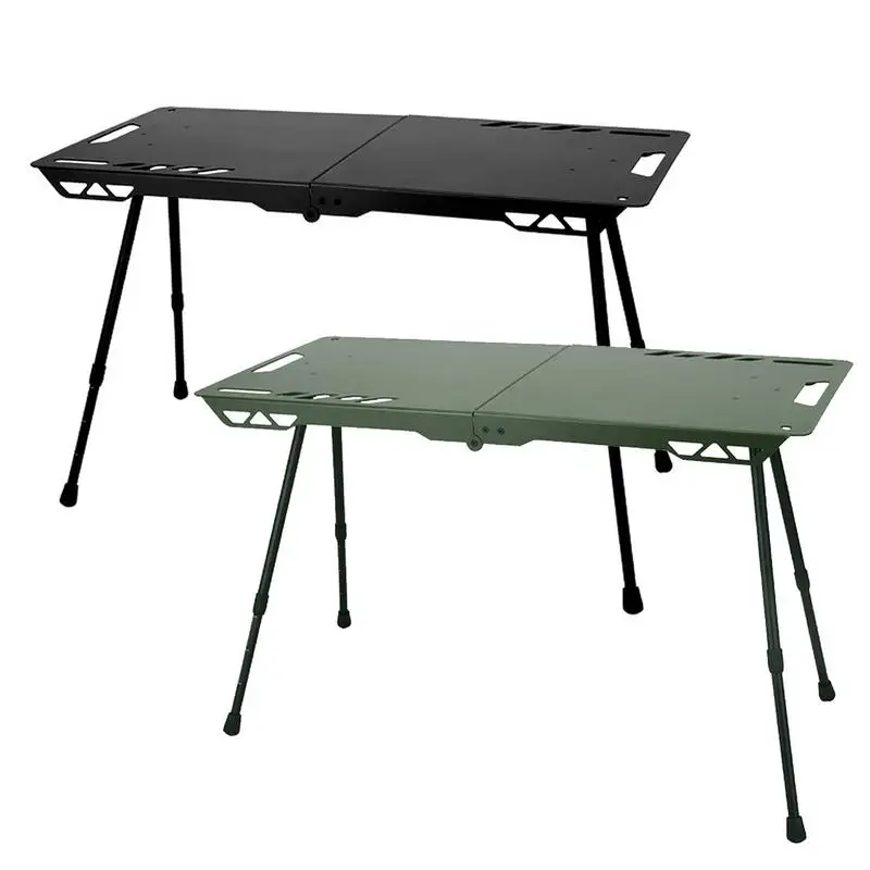 Camping Folding Portable Table Retractable Table Legs picnic desk aluminum alloy outdoor Small Table for camping accessories