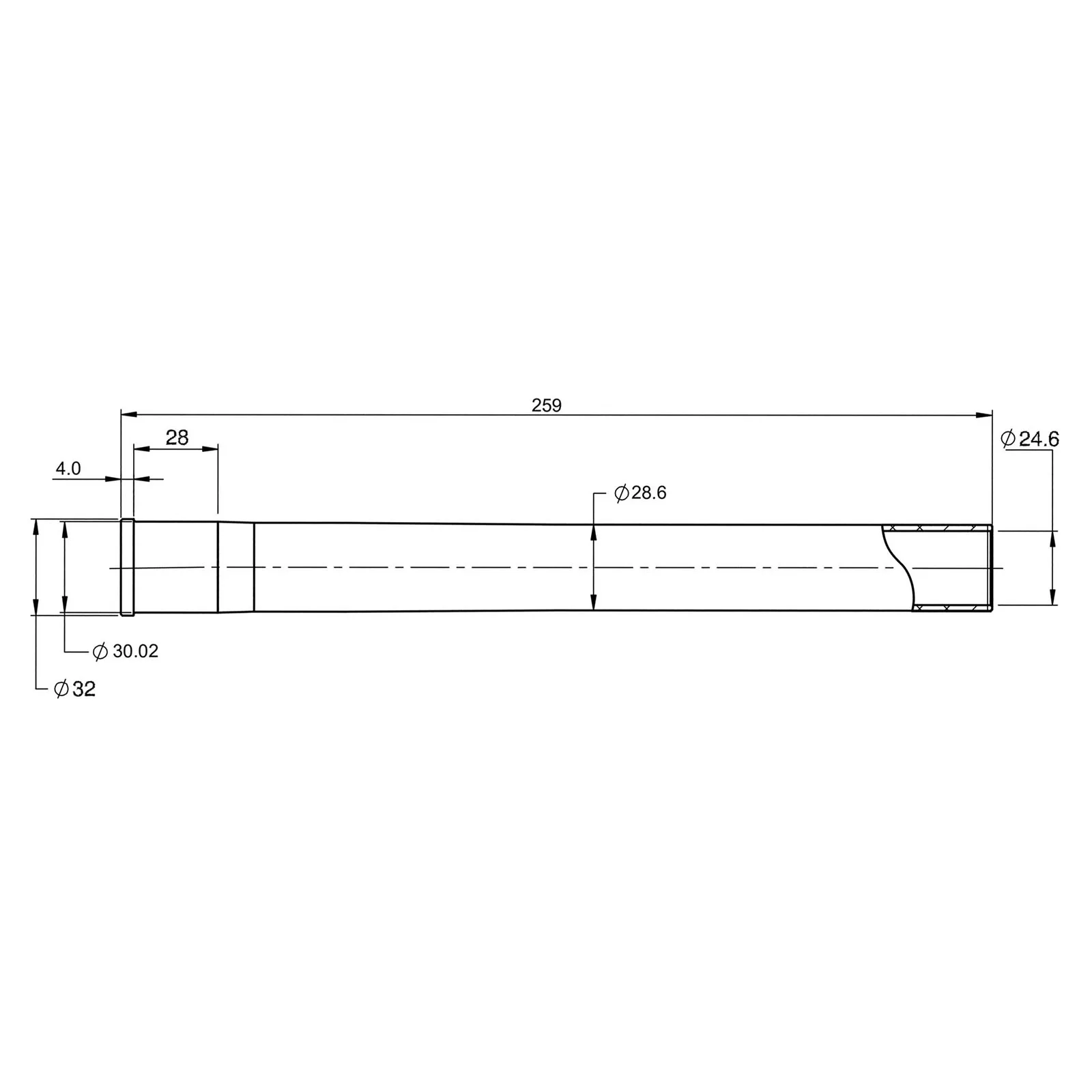 Analyste de réparation de fourche avant s, tube de direction, accessoires en aluminium