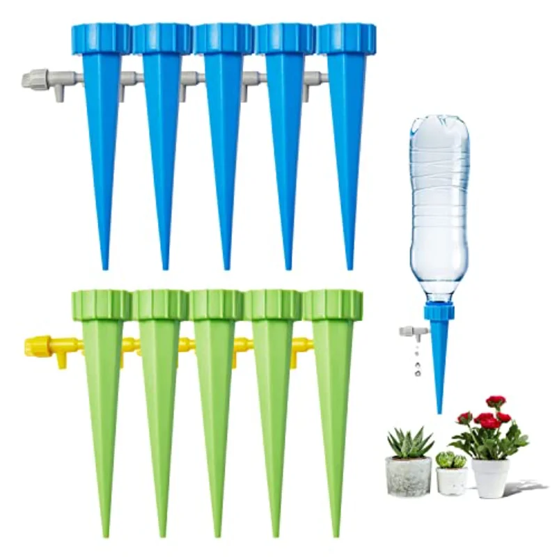 3/6/PCS Self Watering Spikes Drip Irrigation Watering Bottle Irrigation Water Device Plant Watering Spikes for Greenhouse Plants