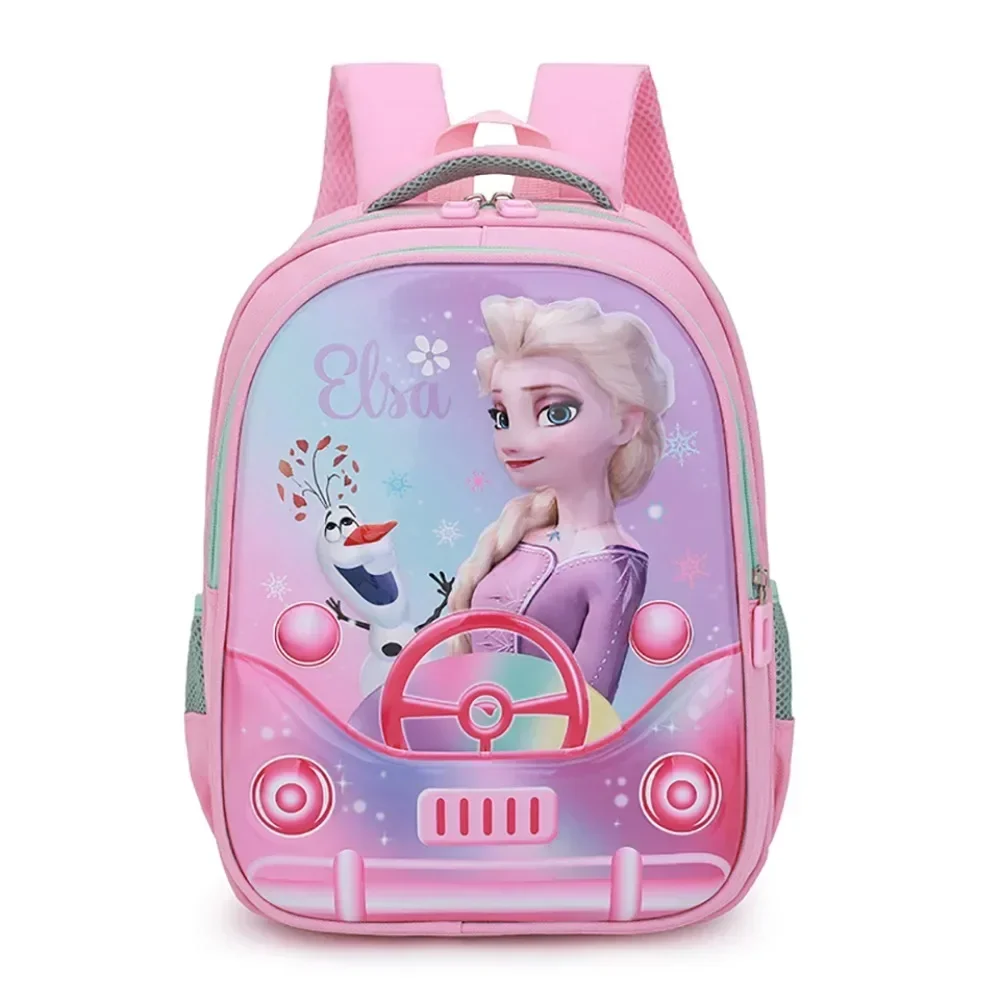 New Cute Cartoon Princess Cute Elsa Children's Backpack Exquisite Large Capacity Reducing Burden Kindergarten Student Backpack