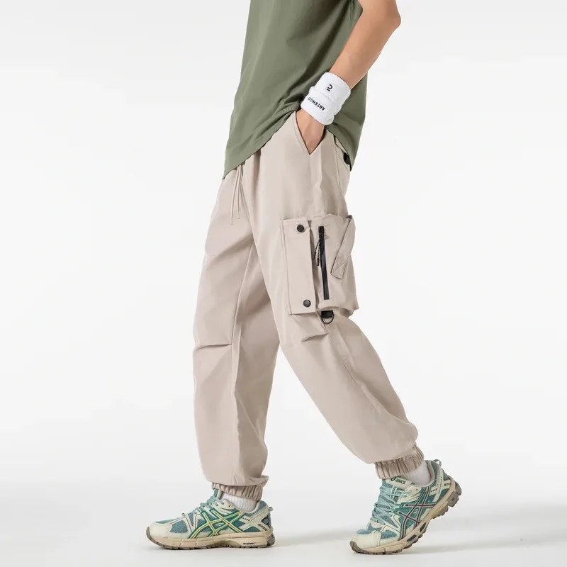 2025 Pantaloni da alpinismo di nuovo stile, abbigliamento sportivo da uomo e pantaloni da lavoro casual, pantaloni lunghi affusolati da alpinismo all'aperto