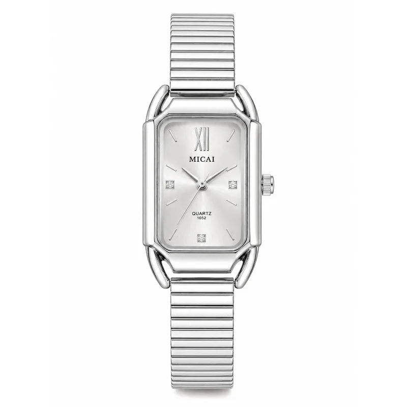 Minimalist Women's Wristwatch Luxury Diamond Dial Steel Band Quartz Wristwatches for Woman Fashion Elegant Ladies Clock Gift - view 3