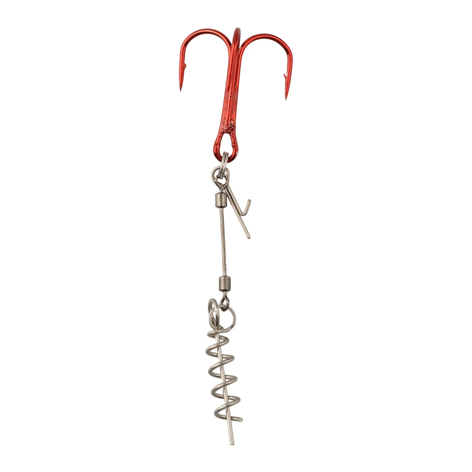 

Fishing Treble Hooks Replacement Set Terminal Tackle 3 Pieces For Soft Lure High-Carbon Steel Kit Pike Center Pin