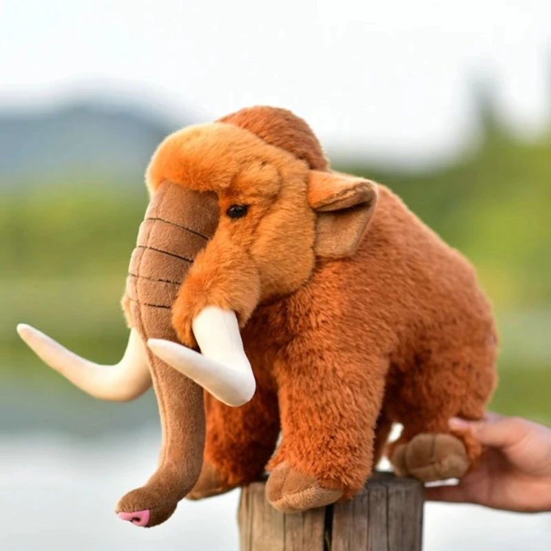 

Simulation Animal Mammoth Plush Toy Doll Soft Animals Doll Gift Decoration 32cm DY10399